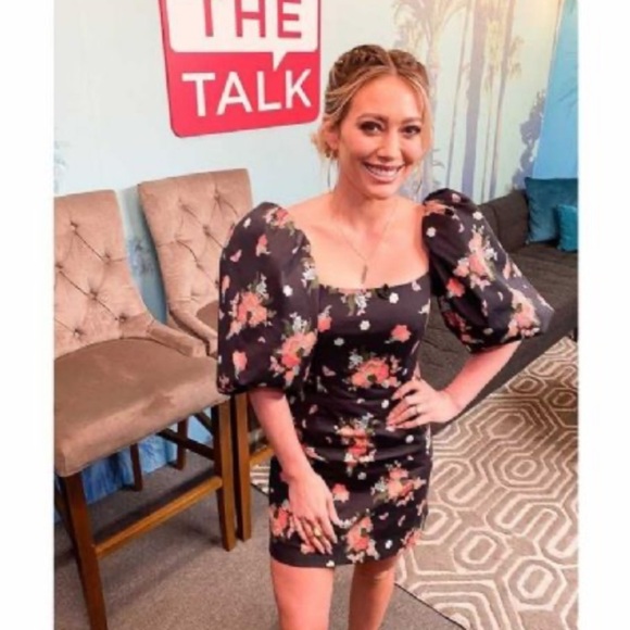 Rebecca de Ravenel Puff Sleeve Butterfly Dress Cotton Sz 0 - Picture 3 of 6